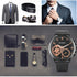 Coffret cadeau homme: Montre + Lunettes + Portefeuille